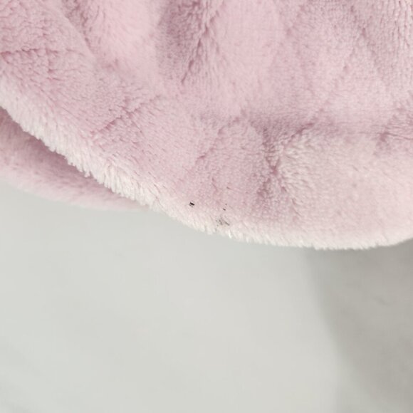 Oscar de la Renta  Quilted Fleece Zip Up Robe Women's L/XL Pink Pockets - Picture 6 of 10